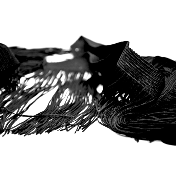  Бахрома Turbush (лапша) цвет (Black) ширина ( 25 см), длина (16.4 метра), код товара: (15)
