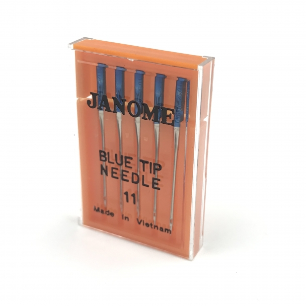 Иголки Janome Blue Tip  оригинал для стрейча, лайкри и бифлекса (5шт) размер: 11.