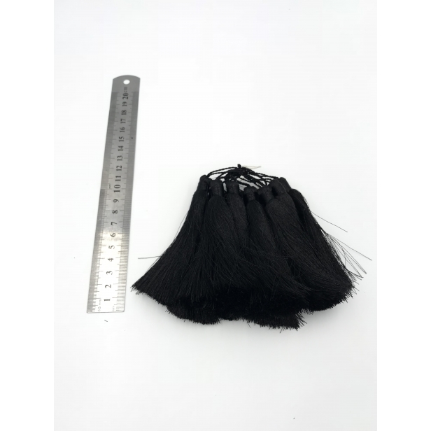 Кисти для штор, длина: 10 см, цвет: black. (12 шт) Код товара: (9004)