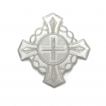 Аппликации церковные арт. 15T245 9х9см silver