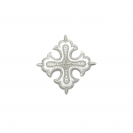 Аппликации церковные арт. 15T238 6,5х6,5см silver