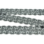 Кружево Шантильи  9,5 см, материал: синтетика, цвет: black, длина: 15 м. Код товара: (154)
