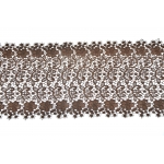 Кружево 15 см, материал: синтетика, цвет: коричневый, длина: 10 м. Код товара: (187)