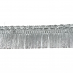 Бахрома люрекс, Индия, ширина: 4.5 см, цвет: silver, длина: 16.5м. Код товара: (1278s)