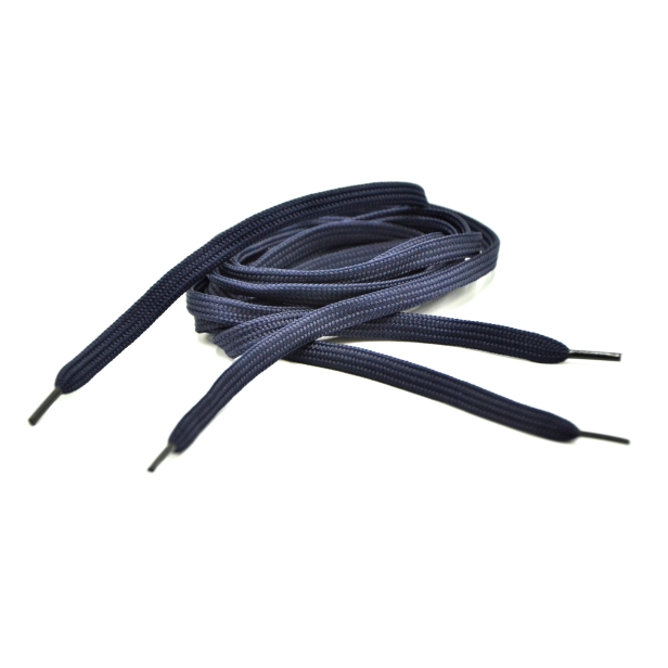 Шнурок для обуви, плетенный, плоский, материал: полипропилен, ширина: 7мм, длина: 115см, цвет: синий. Цена за пару. Код товара: (29)