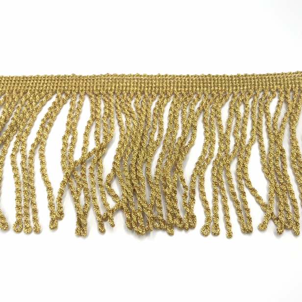 Бахрома люрекс, Индия, ширина: 10 см, цвет: gold, длина: 16.5м. Код товара: (2794g)