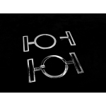 Застежка декоративная, кольцо, металл, размер: 120ммх60мм, цвет: silver. Код товара: (18)
