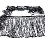 Бахрома, цвет: black-silver, ширина: 20 см, длина: 22.85м(25yrd). Код товара: (122)